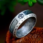 Bague Arbre de Vie Nœud Viking en métal élégant