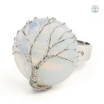 Bague Arbre de Vie en opale