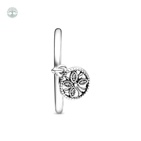 Bague en argent avec design Arbre de Vie