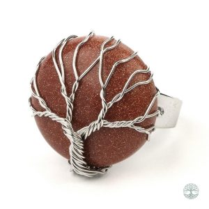 Bague Arbre de Vie en Sable Marron