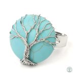 Bague Arbre de Vie en turquoise élégante et symbolique