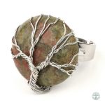 Bague Arbre de Vie en Unakite