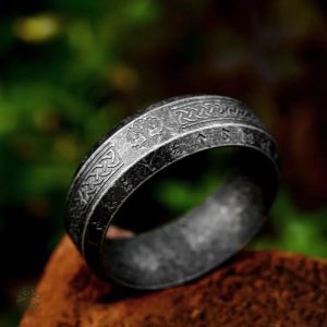 Bague Viking Arbre de Vie Ancien en métal décoratif