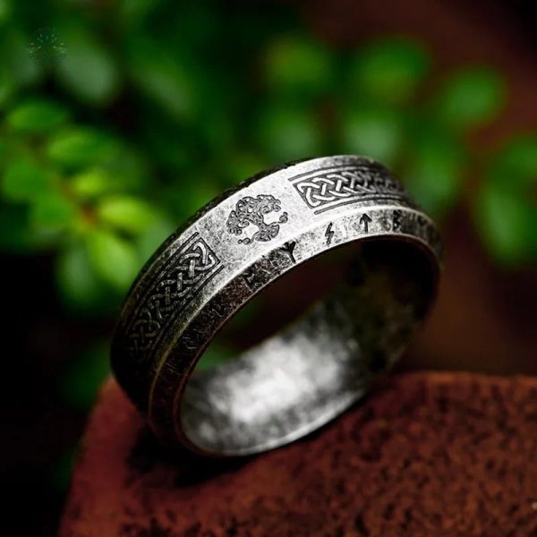 Bague Arbre de Vie Viking Authentique en métal