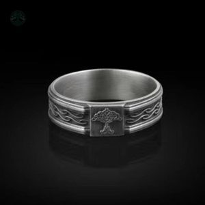 Bague ancienne Arbre de Vie en métal durable