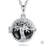 Bola de grossesse noir avec motif arbre de vie