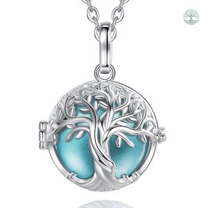 Bola de grossesse arbre de vie turquoise élégant