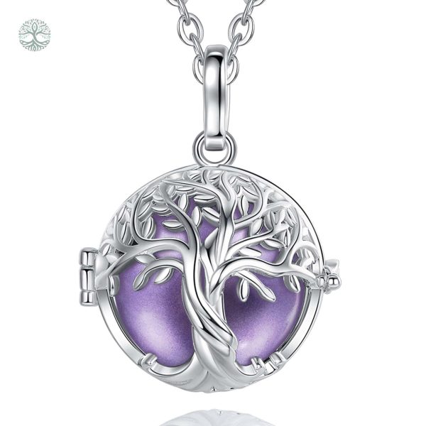 Bola de grossesse violet Arbre de Vie pour future maman