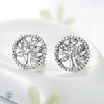 Élégantes boucles d'oreilles en forme d'Arbre de Vie