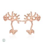 Boucles d'oreilles Arbre de Vie en or rose