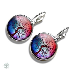 Boucles d'oreilles Arbre de Vie Aspiration en design élégant