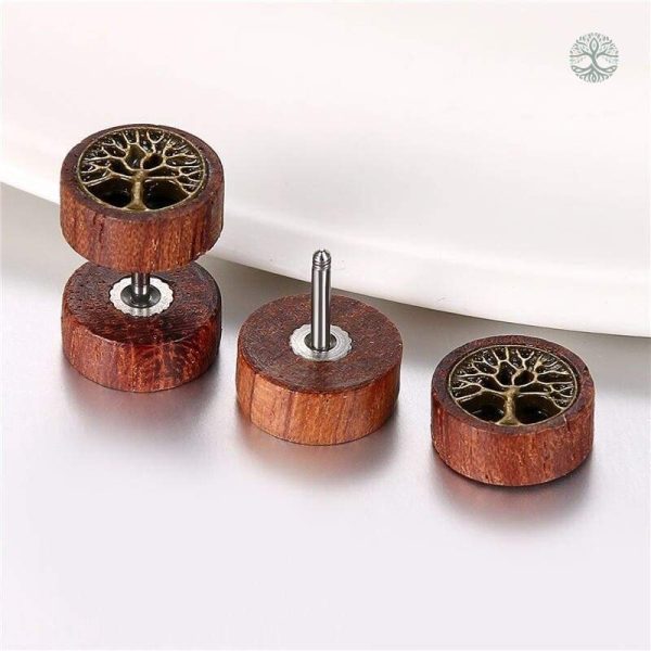 Accessoire en bois représentant l'Arbre de Vie, style boho