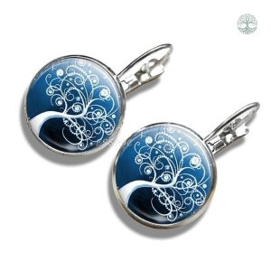Boucles d'oreilles Arbre de Vie en hiver