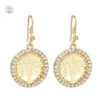 Boucles d'oreilles Arbre de Vie en or
