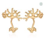 Boucles d’oreilles Arbre de Vie en or, design élégant et réaliste