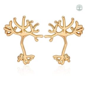 Boucles d’oreilles Arbre de Vie en or, design élégant et réaliste