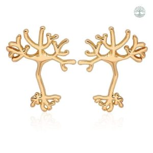 Boucles d’oreilles Arbre de Vie en or, design élégant et réaliste
