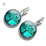 Boucles d'oreilles Arbre de Vie Cycle de Vie en métal