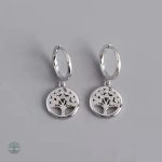 Dormeuses Arbre de Vie en argent, accessoire raffiné