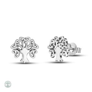 Boucles d'oreilles Arbre de Vie Triquetra Celtique