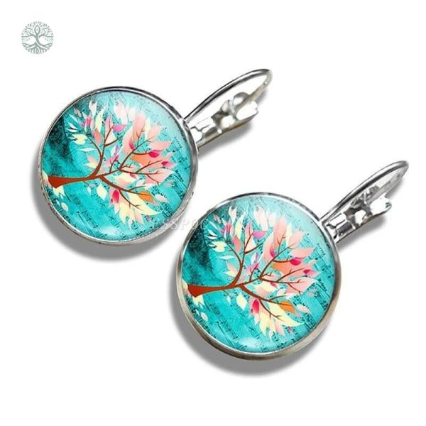 Boucles d'oreilles Arbre de Vie inspirées de l'automne