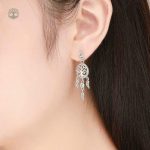 Design unique : boucles d'oreilles attrape rêve arbre de vie