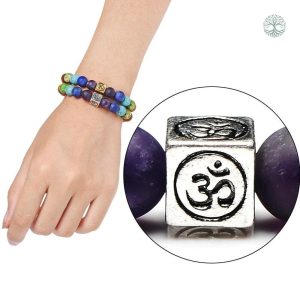 Accessoire zen, bracelet 7 Chakras pour équilibre énergétique