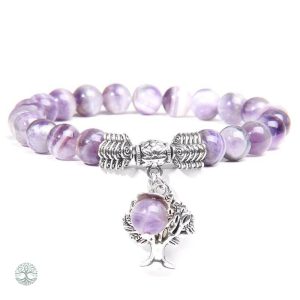 Bracelet Arbre de Vie en Améthyste élégant et symbolique