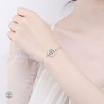 Bracelet argenté avec motif Arbre de Vie féminin