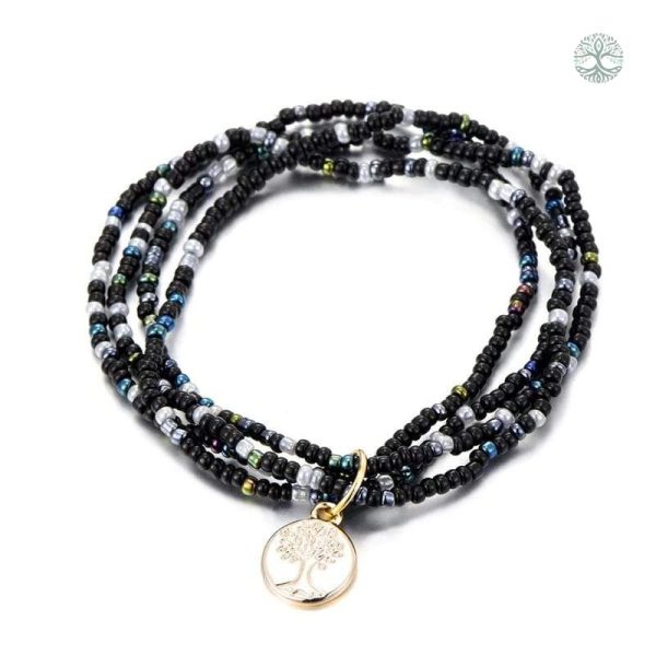Bracelet tendance avec arbre de vie pour style affirmé