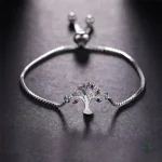 Bracelet Arbre de Vie en argent celtique élégant