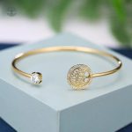 Bracelet Arbre de Vie Doré avec Oxyde de Zirconium