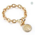 Bracelet Arbre de Vie en chaîne dorée élégant