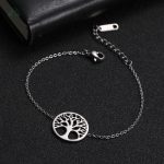 Bracelet Arbre de Vie en acier inoxydable élégant