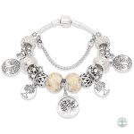 Bracelet Arbre de Vie Fantaisie en blanc