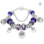 Bracelet Arbre de Vie en bleu foncé