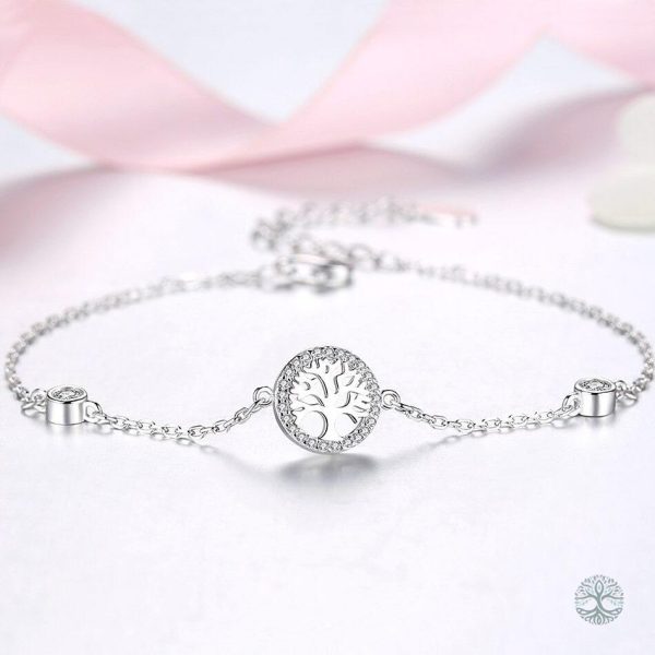 Bracelet en argent représentant l'Arbre de Vie