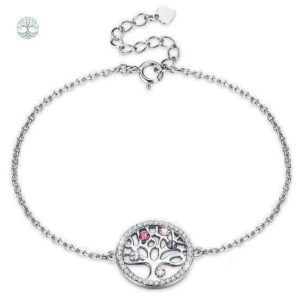 Bracelet Arbre de Vie en Argent Sterling 925 pour femme