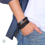 Accessoire en cuir avec motif Arbre de Vie