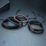 Bracelet homme en cuir, symbole de vie et de force