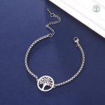 Accessoire en argenté avec motif Arbre de Vie pour homme