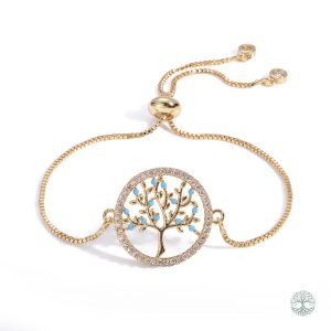 Bracelet Arbre de Vie en or élégant et symbolique