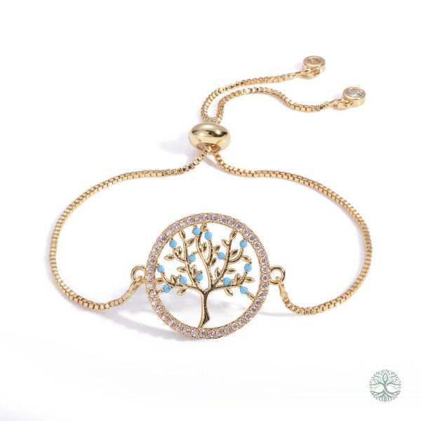 Bracelet Arbre de Vie en or élégant et symbolique