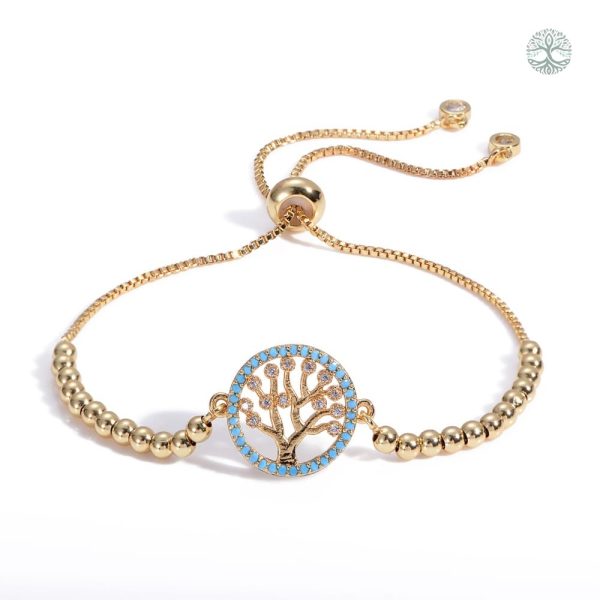 Bracelet Arbre de Vie doré