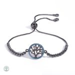 Bracelet Arbre de Vie Noir Original en design élégant
