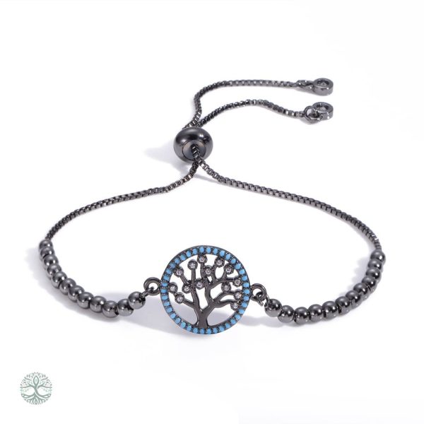 Bracelet Arbre de Vie Noir Original en design élégant