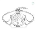 Bracelet Arbre de Vie personnalisé en métal élégant