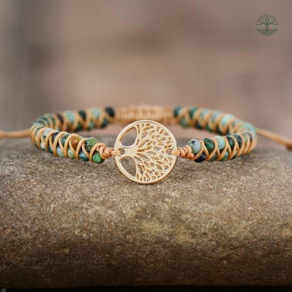 Bracelet Arbre de Vie en Jaspe Africain
