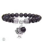 Bracelet Arbre de Vie en Pierre de Lave