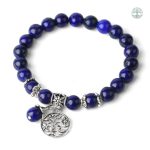 Bracelet Arbre de Vie en lapis-lazuli